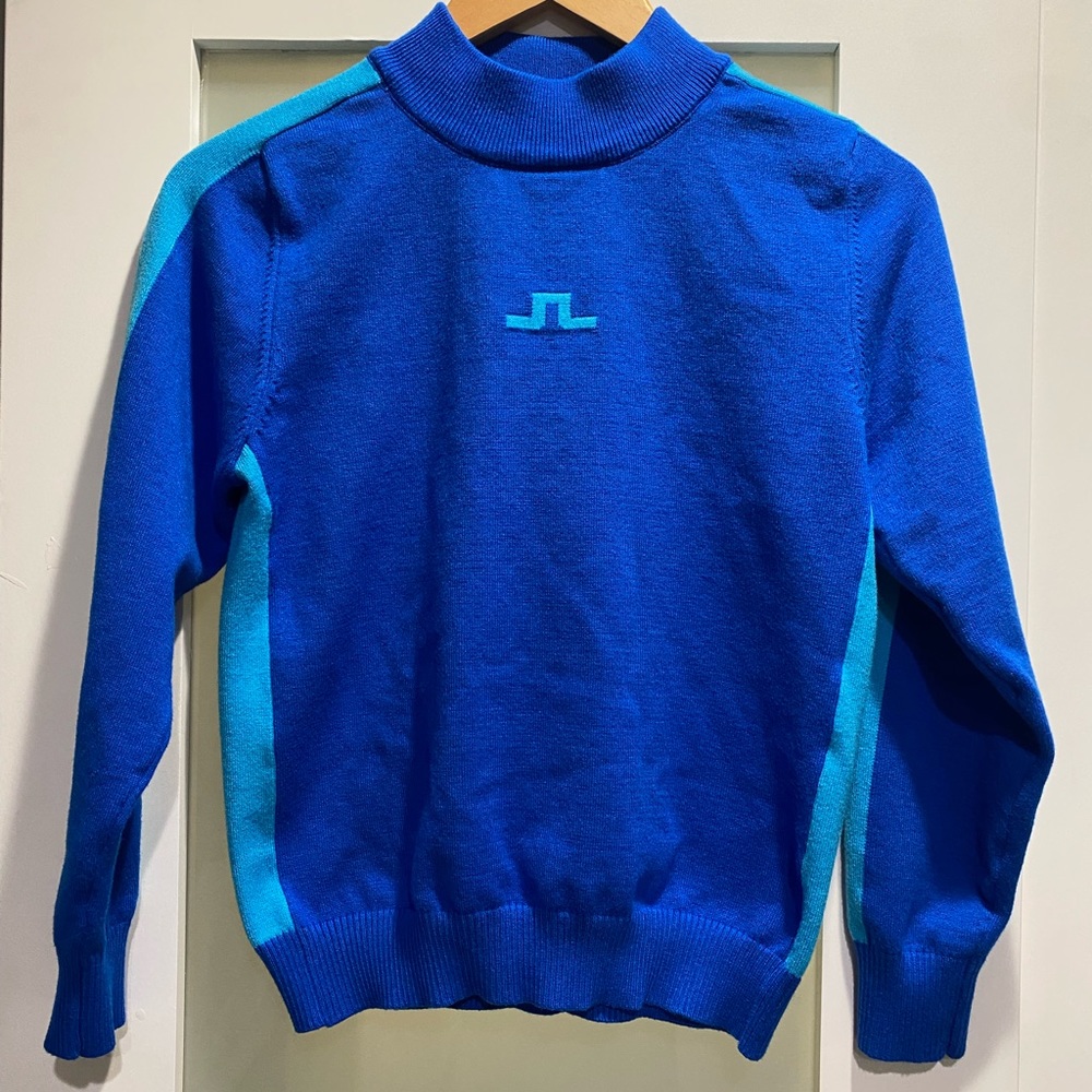 JLindeberg golf women mock sweater blue small new no tags